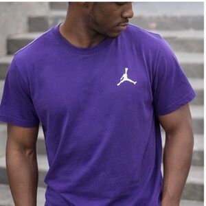 Jordan‎ Jumpman T-Shirt Purple Size S 100% Cotton Athletic Streetwear